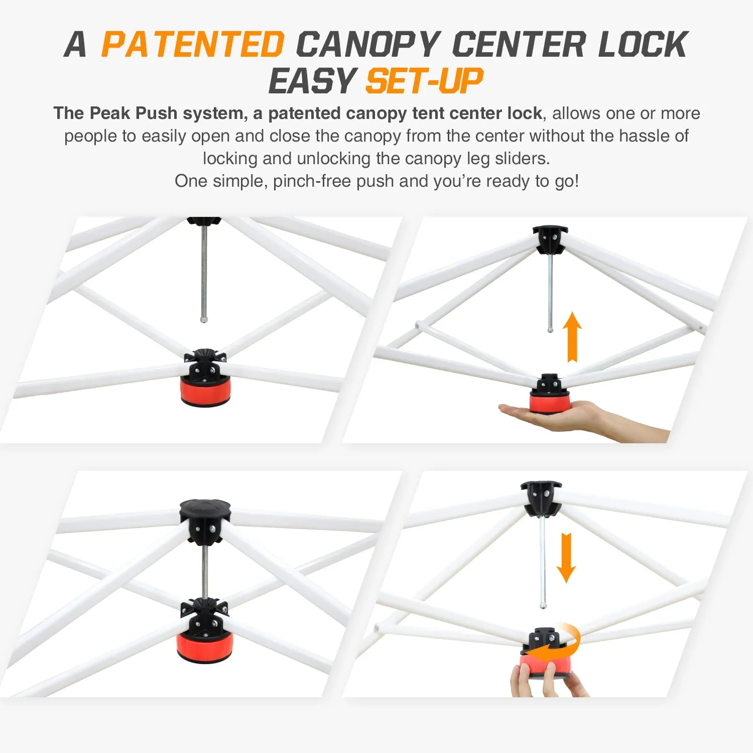 10x10 Slant Leg Pop-up Canopy Tent, 10x10 Base 8x8 Top (American Icon)