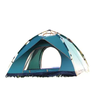 2-4 People Double Door Tent | Dark Green | 200x150x110cm