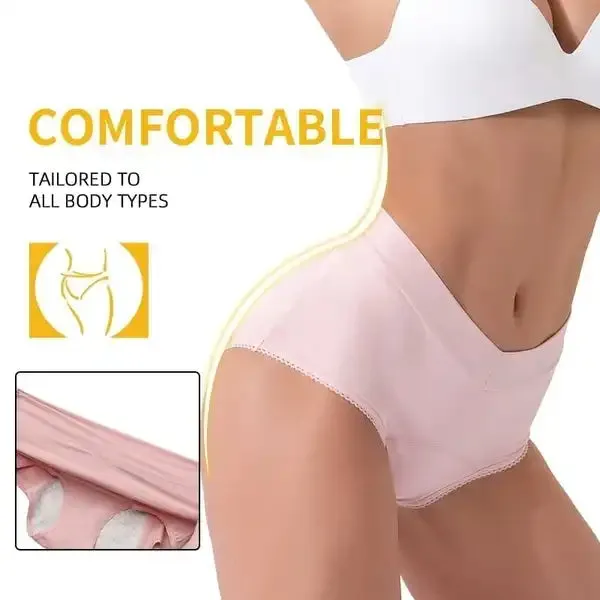 2 PCS Ultra Comfortable High Waisted Leakproof Period Panties