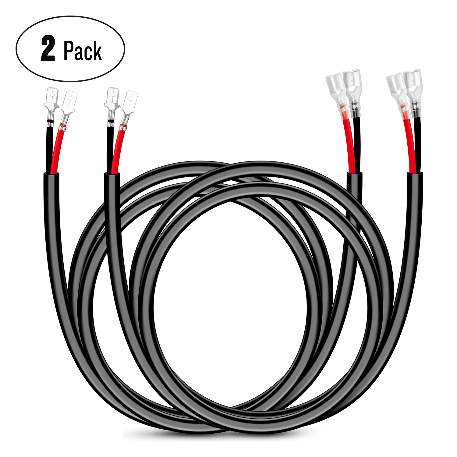 2PCS 16AWG 3FT Wire Extension Kit For LED Light Bar/Led Pods/LED Work Light