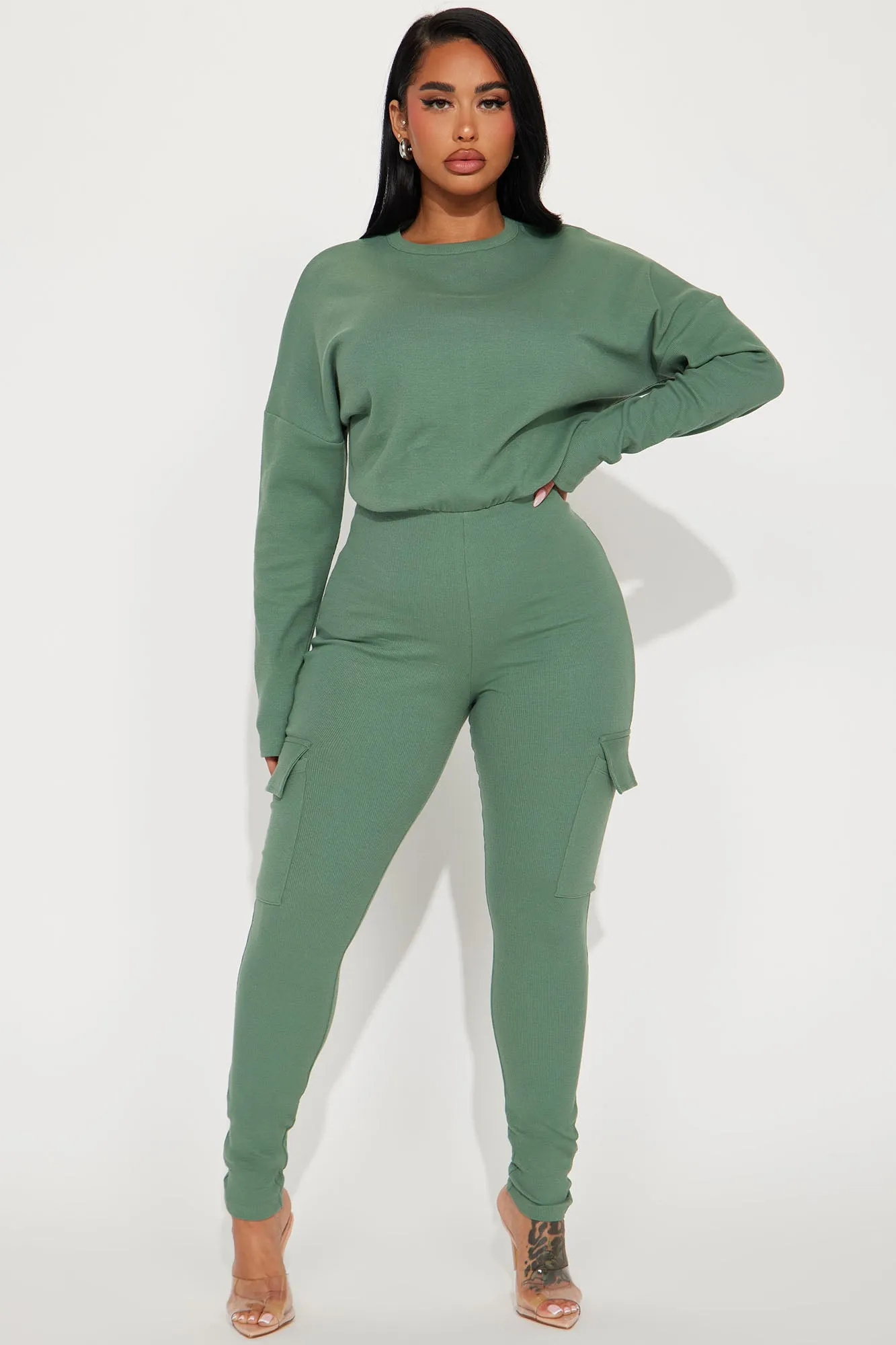 Airport Lounging Jumpsuit - Green