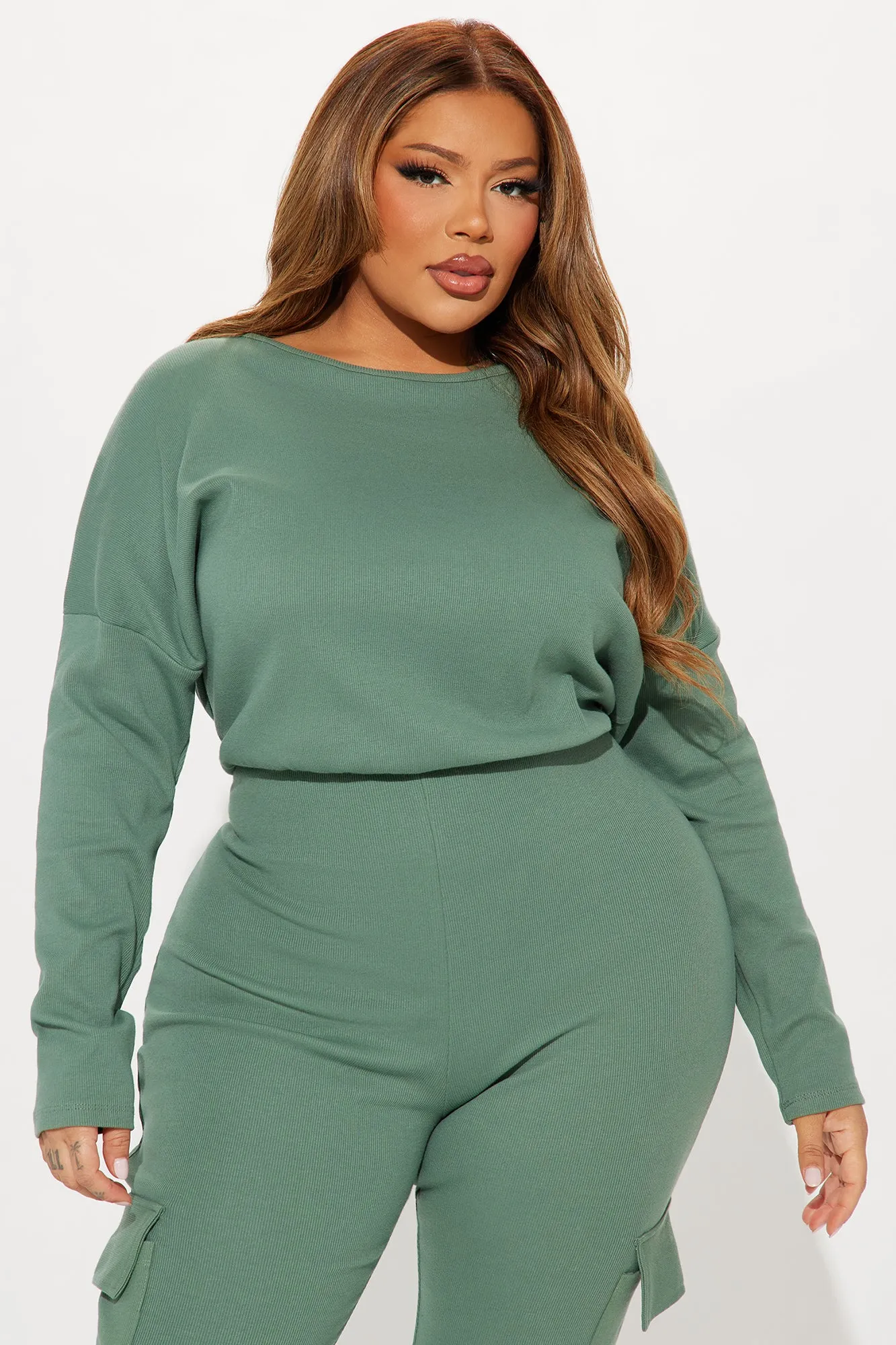 Airport Lounging Jumpsuit - Green