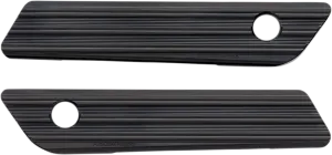 ARLEN NESS Saddlebag Latch Covers - Black 03-603