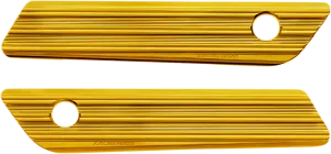 ARLEN NESS Saddlebag Latch Covers - Gold 03-606