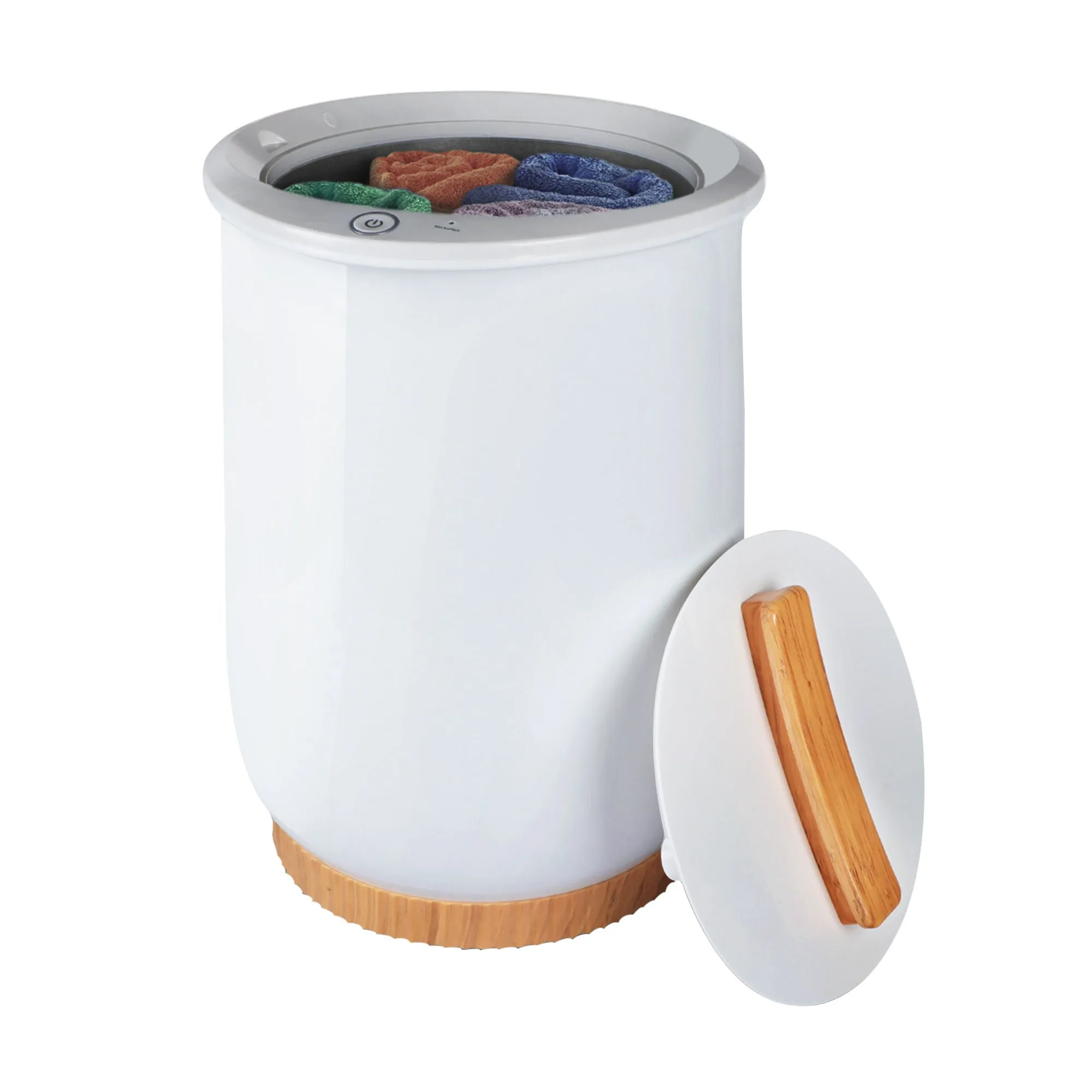 Couch.com Towel Warmers, Luxury Bucket Towel Warmers, Large Towel Warmers For The Bathroom, Fits Up To 2 Oversized Towels White, Plastic Construction, White Finish by Couch.com