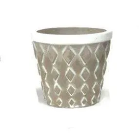 Diamonds- Cement Pot
