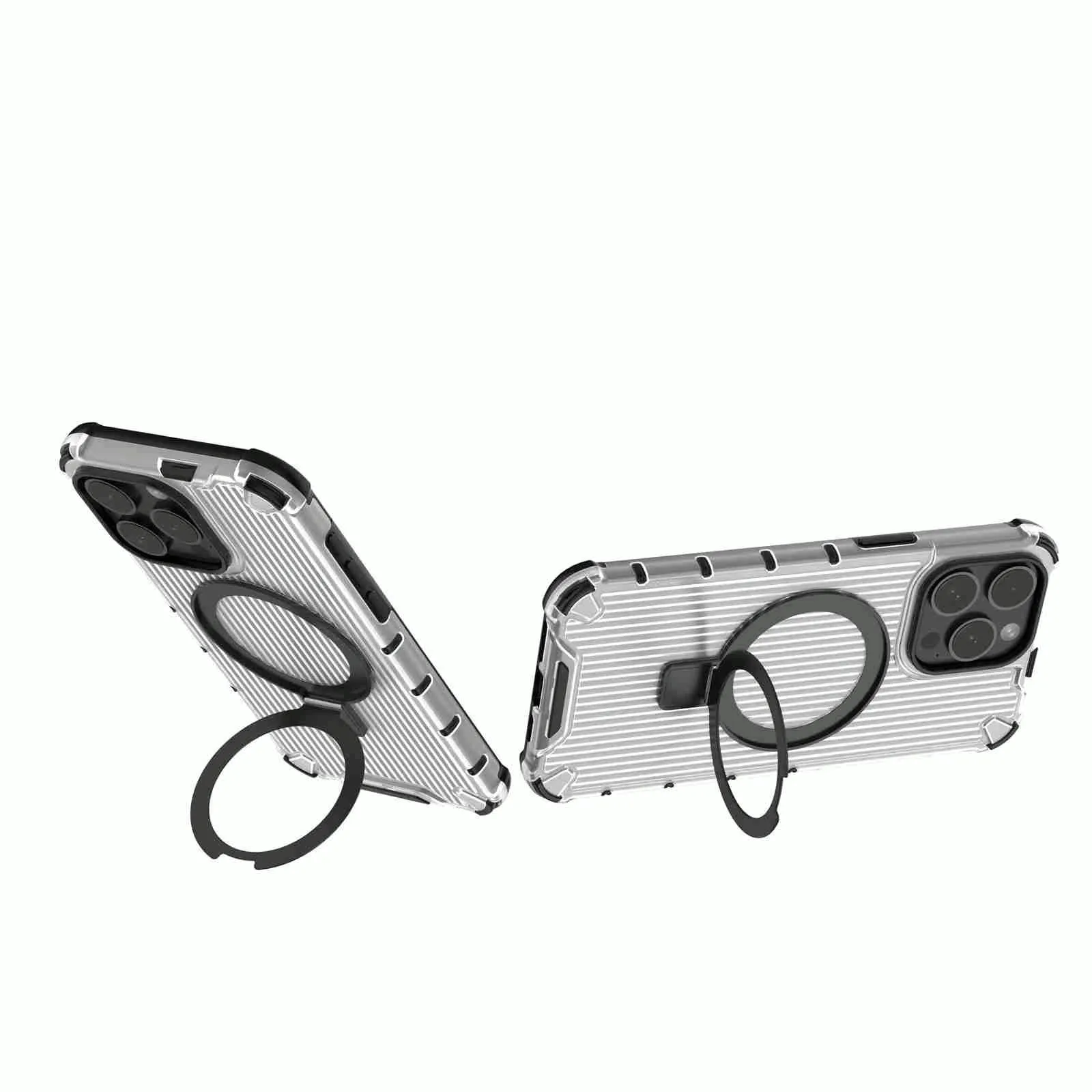 For Iphone 15 Grating Holder Shockproof Phone Case