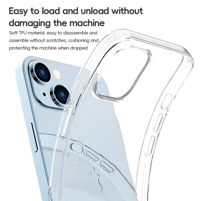 For Iphone 15 Zga Clear Tpu Shockproof Phone Case Transparent