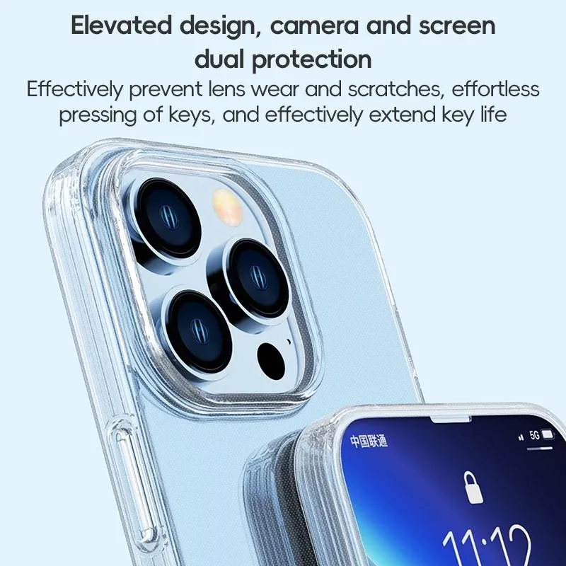 For Iphone 15 Zga Clear Tpu Shockproof Phone Case Transparent