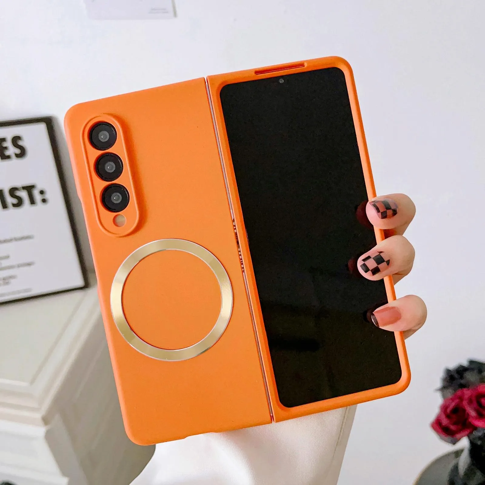 Galaxy z Fold 4 Magnetic Skin Case - Magsafe