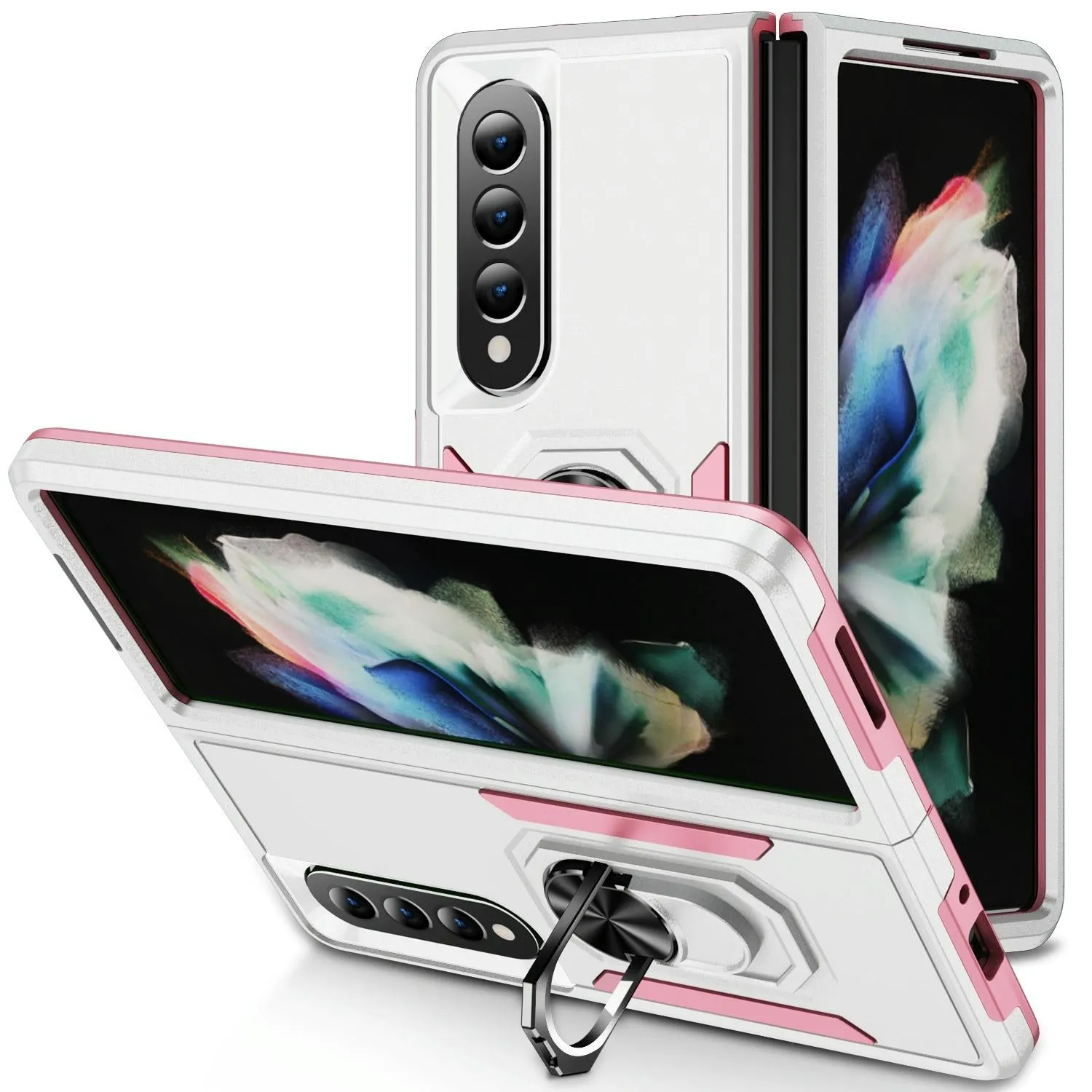 Galaxy z Fold 4 Shockproof Case with Holder - Pc Tpu