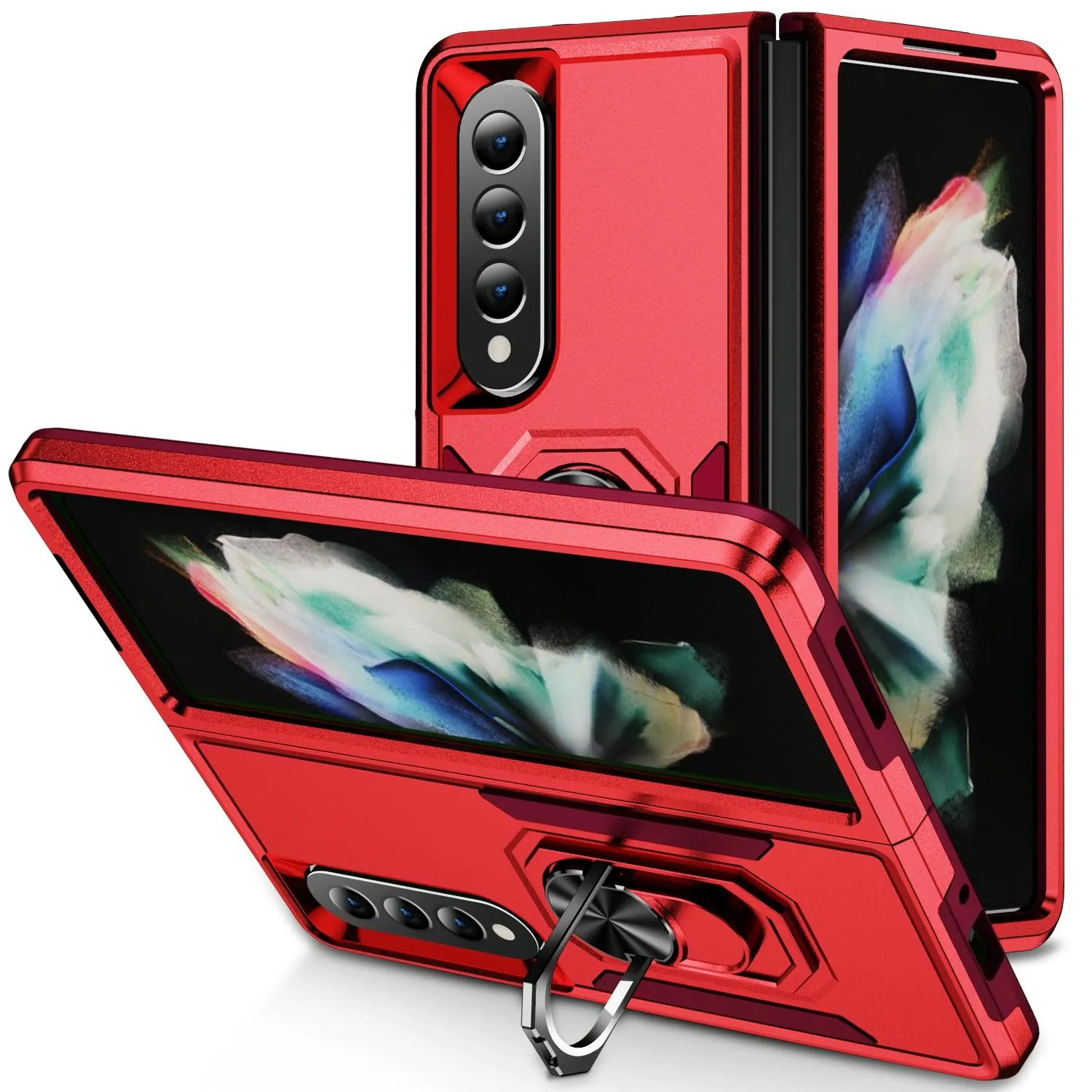 Galaxy z Fold 4 Shockproof Case with Holder - Pc Tpu