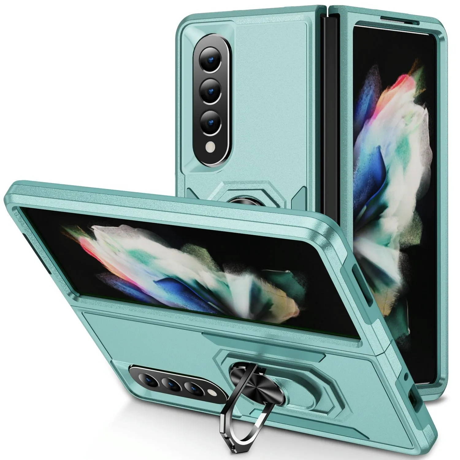 Galaxy z Fold 4 Shockproof Case with Holder - Pc Tpu