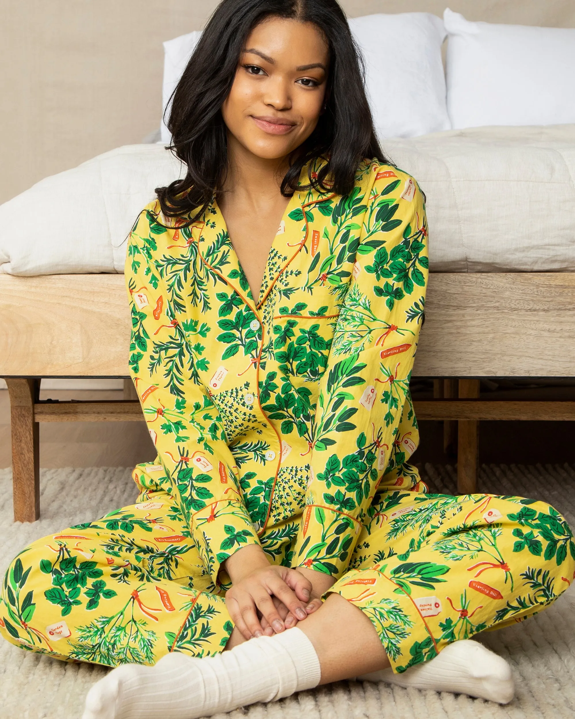 Herb Garden - Long Sleep Set - Citrine