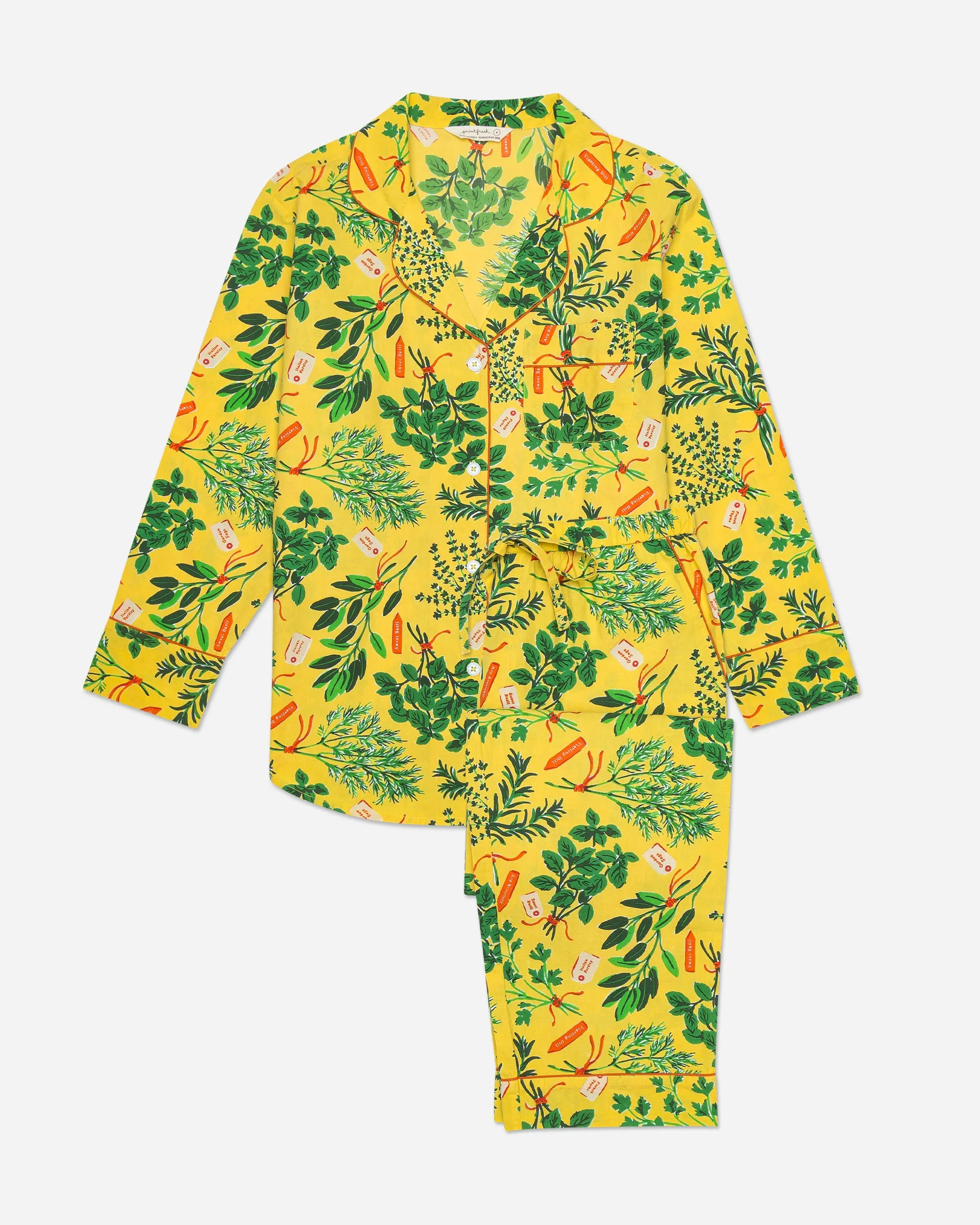 Herb Garden - Long Sleep Set - Citrine