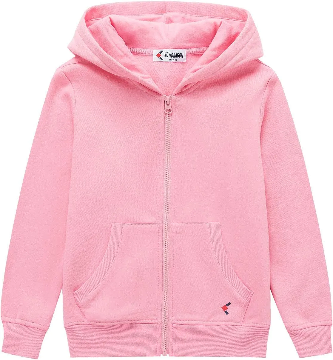 Kids Sweatshirt Classic Lounging Fleece Full-Zip Hoodie for Boys and Girls (3-12Years)