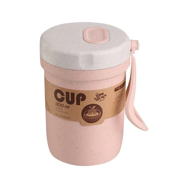 Leakproof Wheat Straw Food Container and Cup