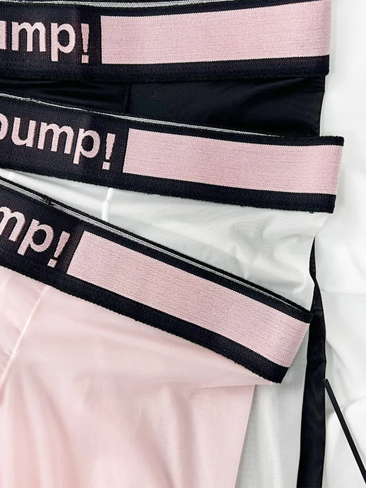 Men's Ice Silk Semi-Transparent Sexy Fitness Pants