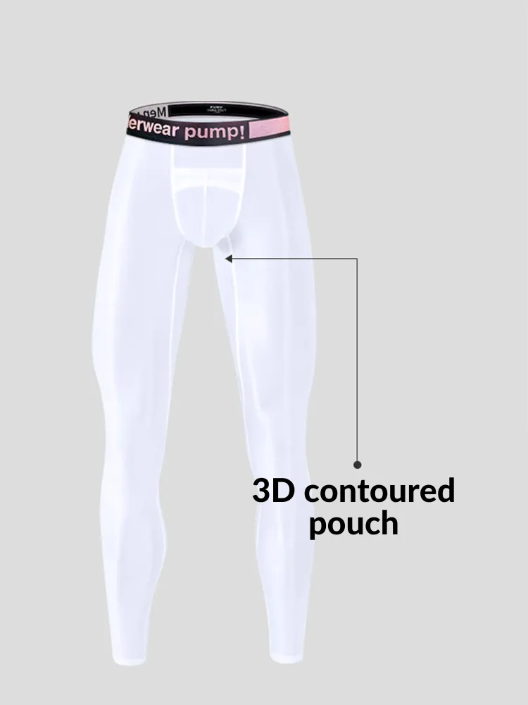 Men's Ice Silk Semi-Transparent Sexy Fitness Pants