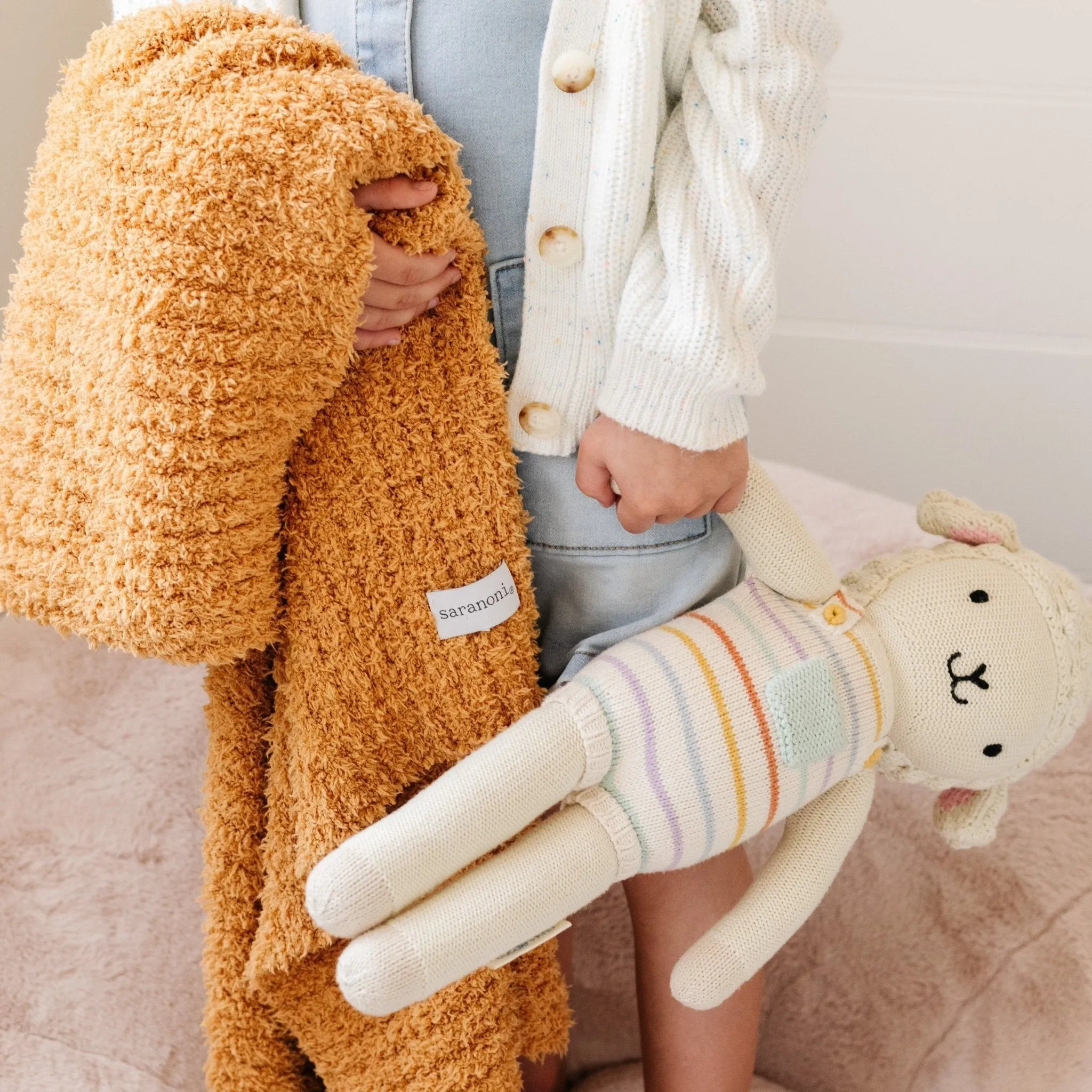 RIBBED BAMBONI RECEIVING BLANKETS