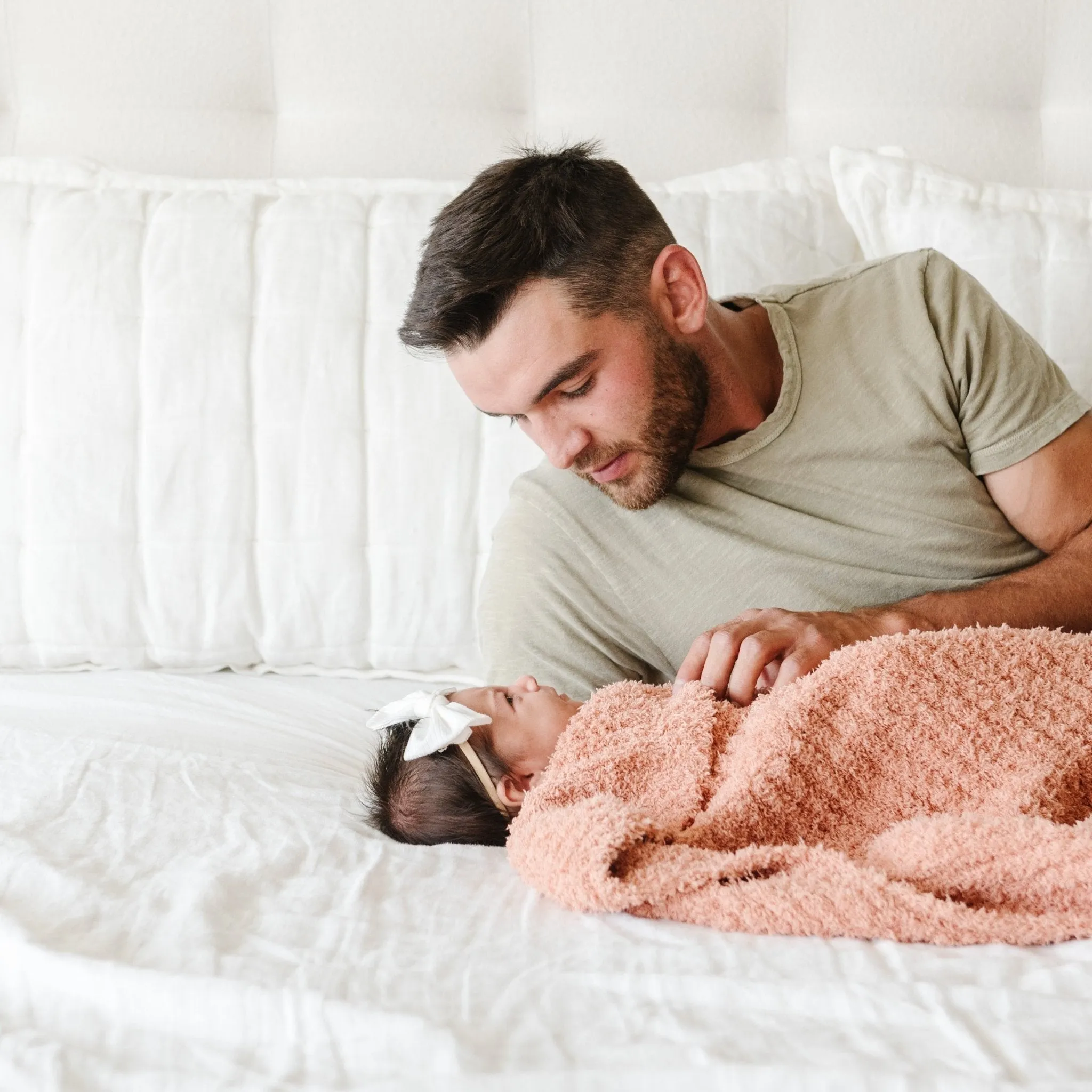 RIBBED BAMBONI RECEIVING BLANKETS