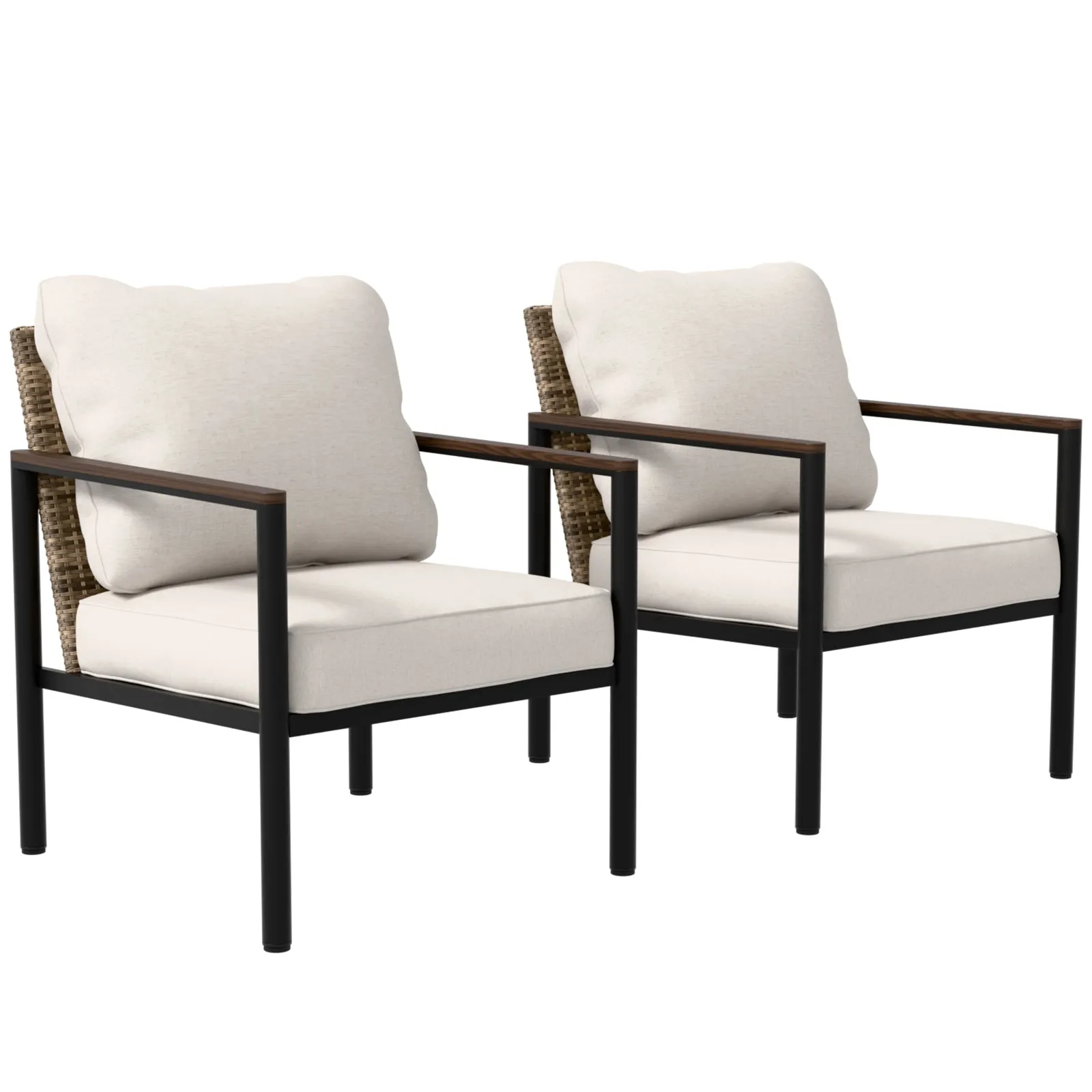 Sunset Dune Outdoor Patio Furniture Chair, 2 Chairs