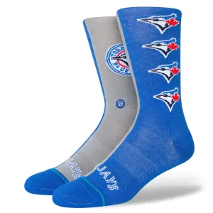 Toronto Blue Jays Split Crew Socks (Blue)