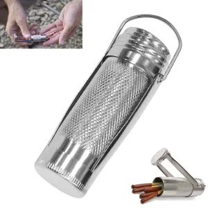 Waterproof Match Box Case Pill Capsule Holder Outdoor Survival Storage Container